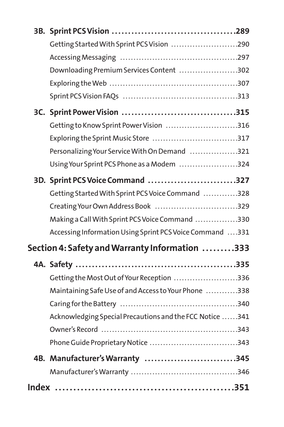 Index | Sanyo MM-9000 User Manual | Page 7 / 367