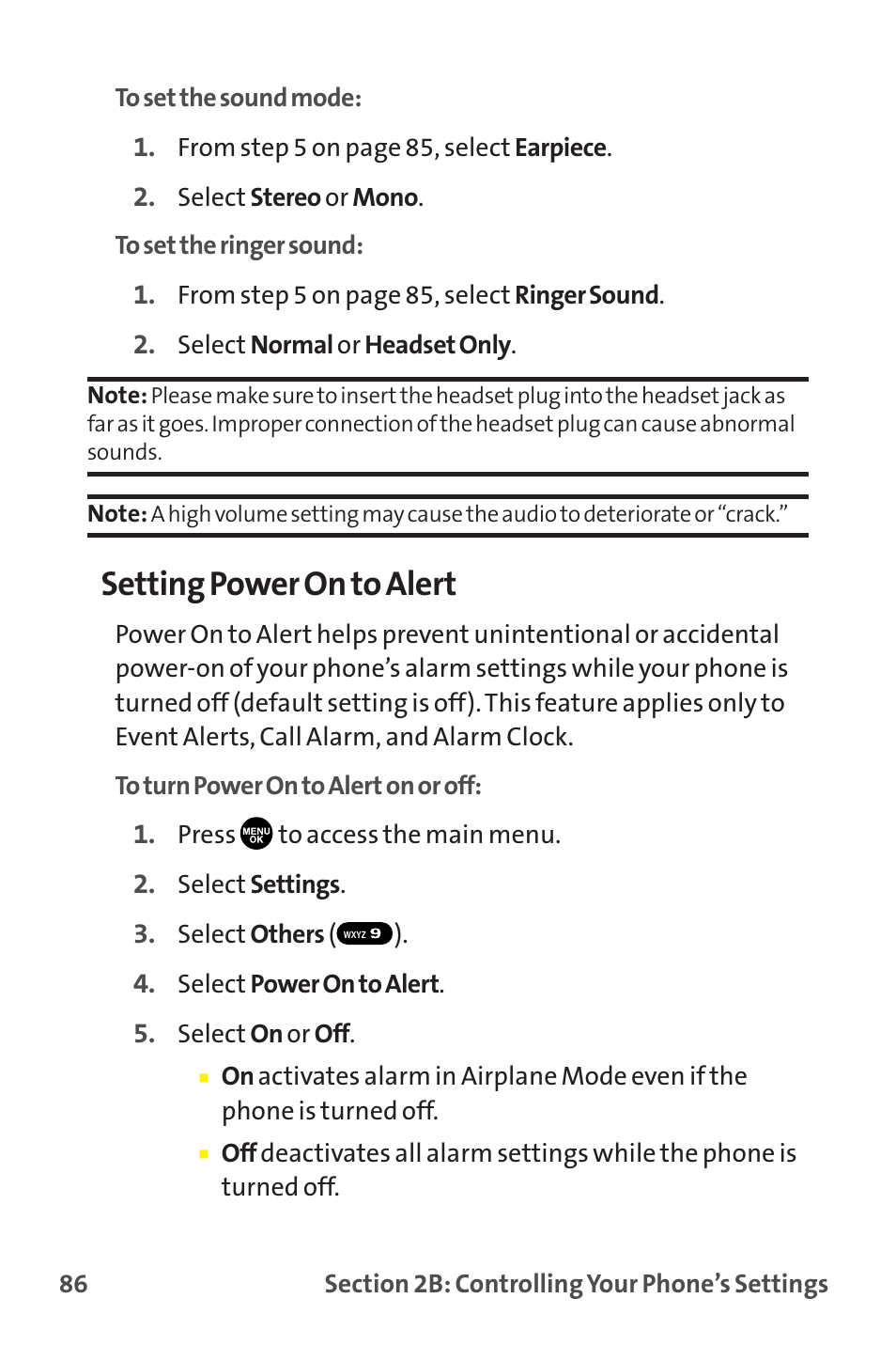 Setting power on to alert | Sanyo MM-9000 User Manual | Page 96 / 367