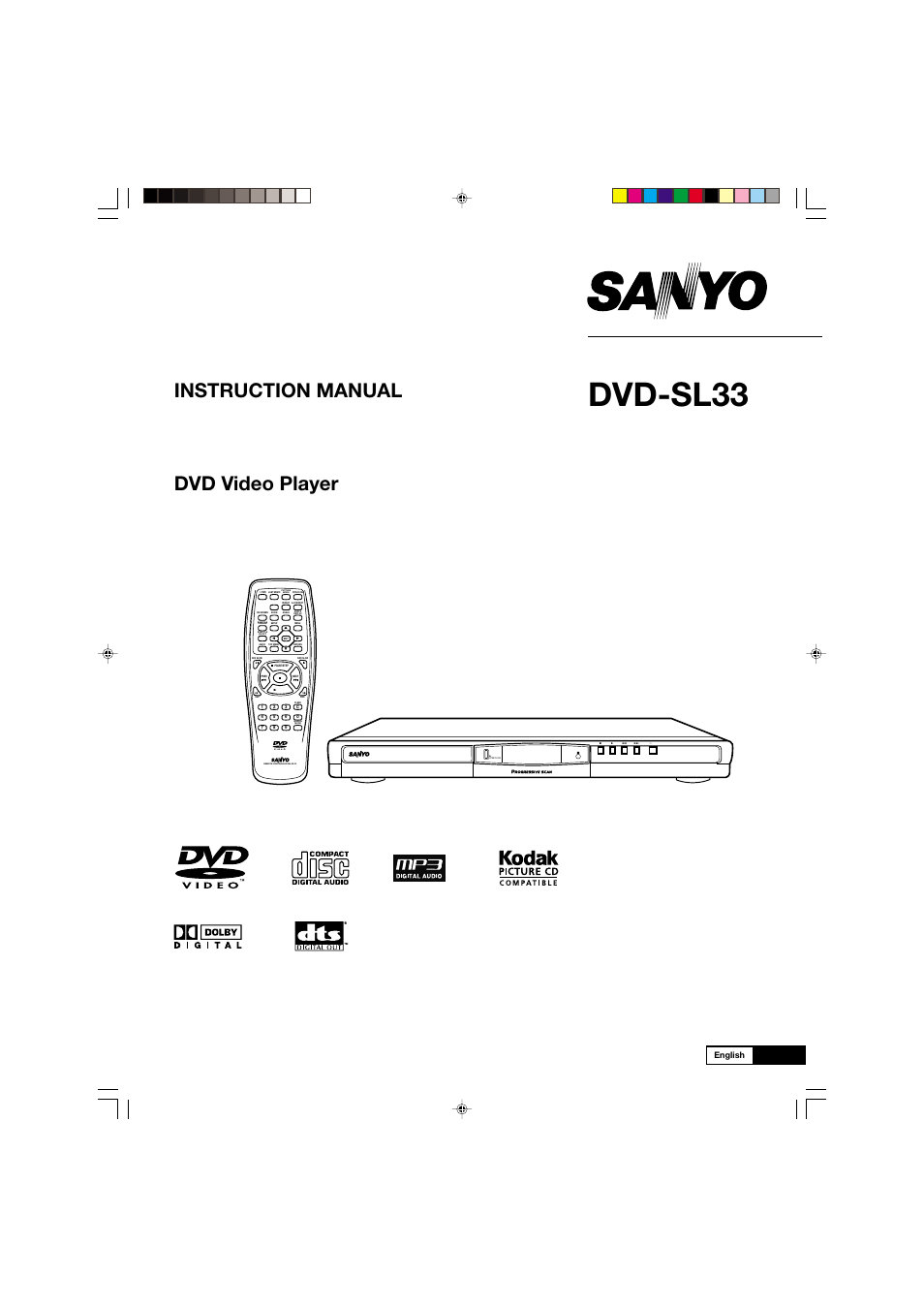 Sanyo DVD-SL33 User Manual | 38 pages