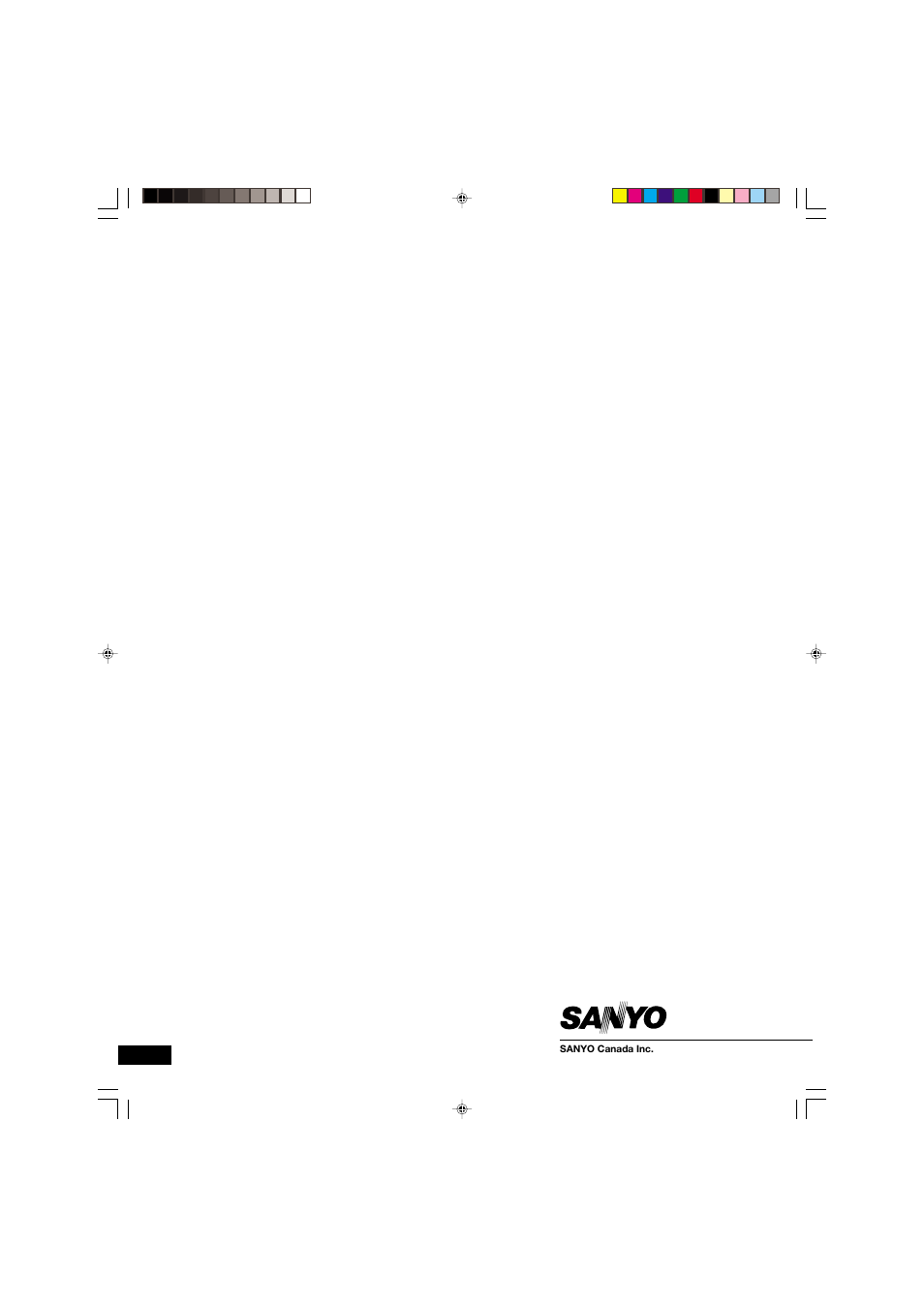 Sanyo DVD-SL33 User Manual | Page 38 / 38