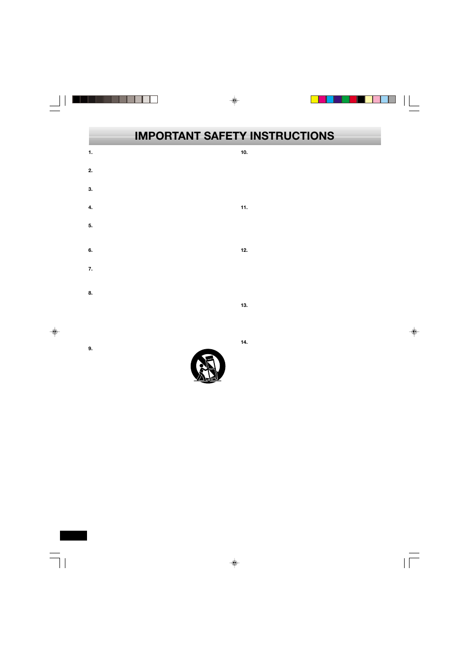 Important safety instructions | Sanyo DVD-SL33 User Manual | Page 4 / 38