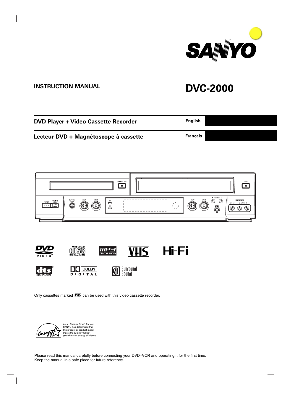 Sanyo DVC-2000 User Manual | 38 pages