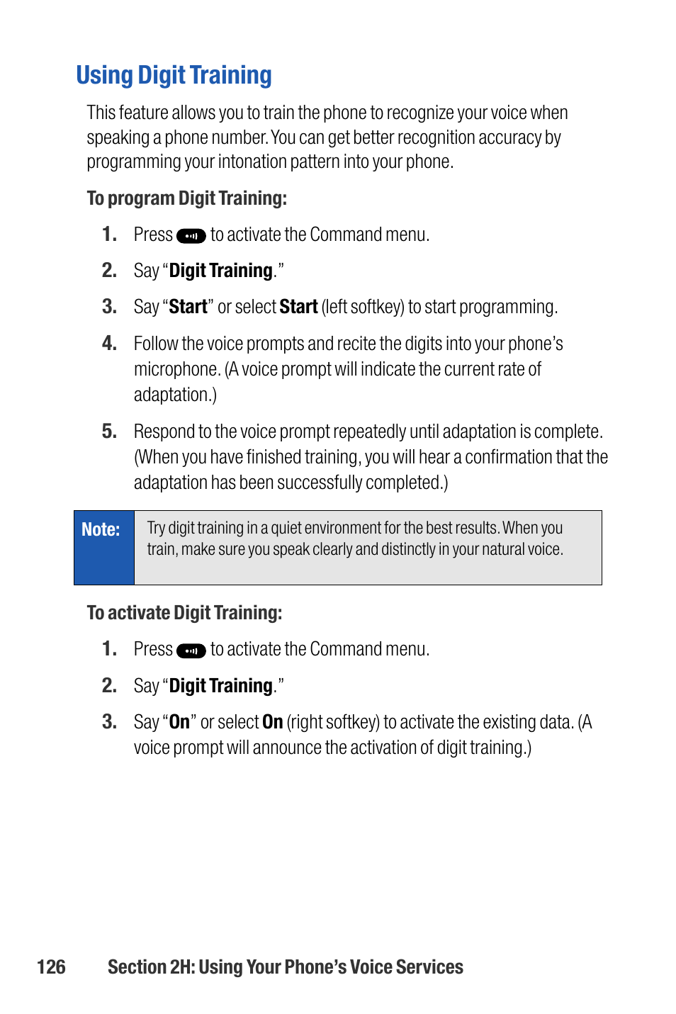 Using digit training | Sanyo M1 User Manual | Page 142 / 284