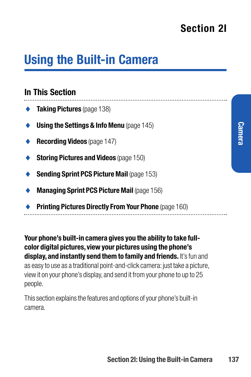 Using the built-in camera | Sanyo M1 User Manual | Page 153 / 284