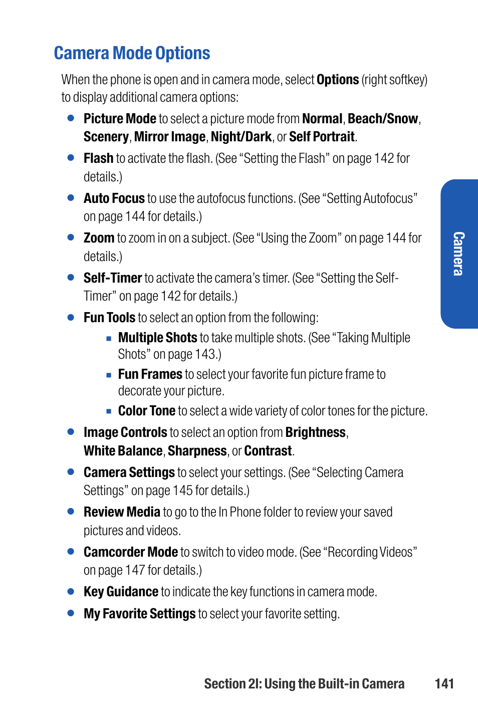 Camera mode options, Camera, Fun tools to select an option from the following | Sanyo M1 User Manual | Page 157 / 284