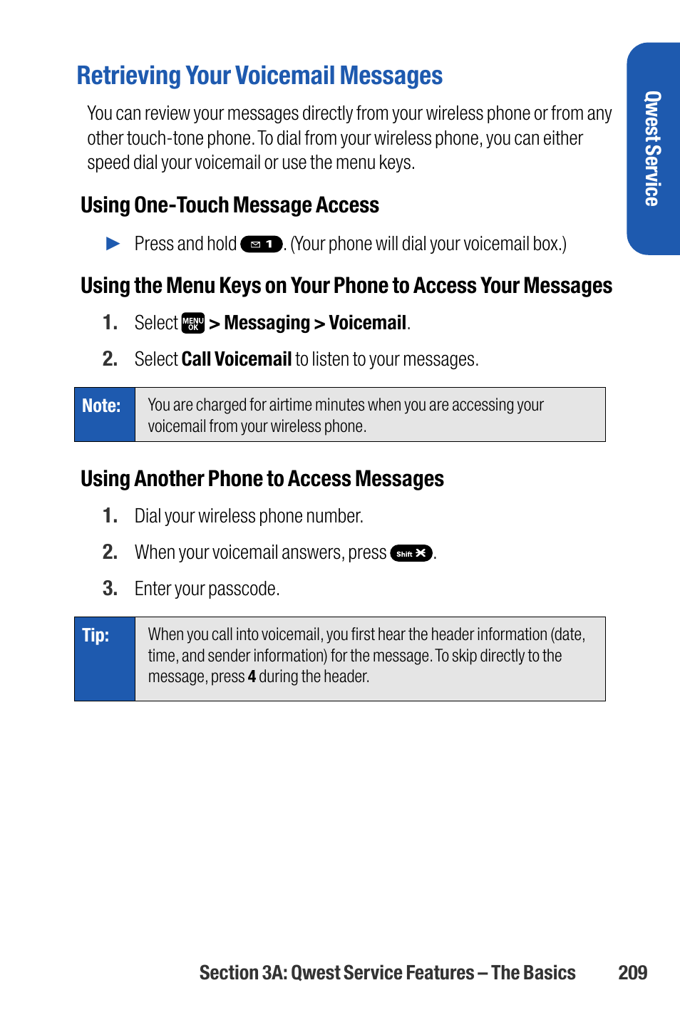 Retrieving your voicemail messages | Sanyo M1 User Manual | Page 225 / 284