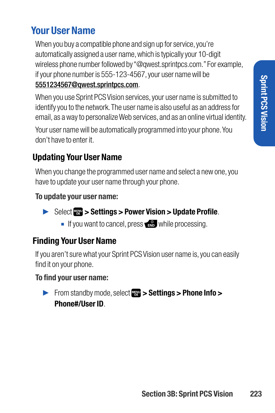 Your user name | Sanyo M1 User Manual | Page 239 / 284