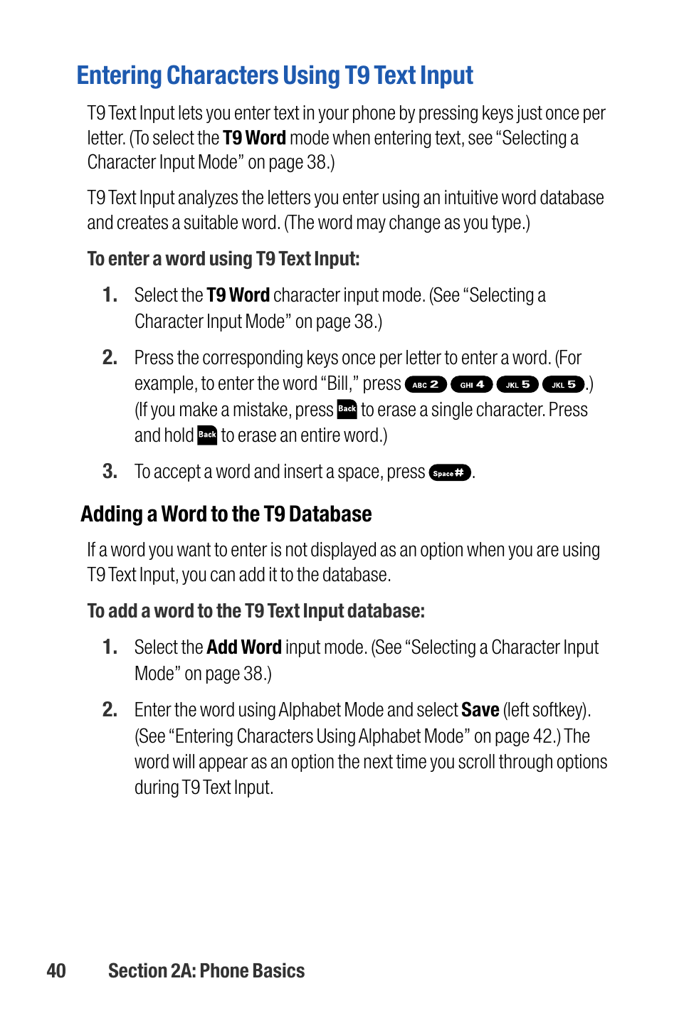 Entering characters using t9 text input | Sanyo M1 User Manual | Page 56 / 284