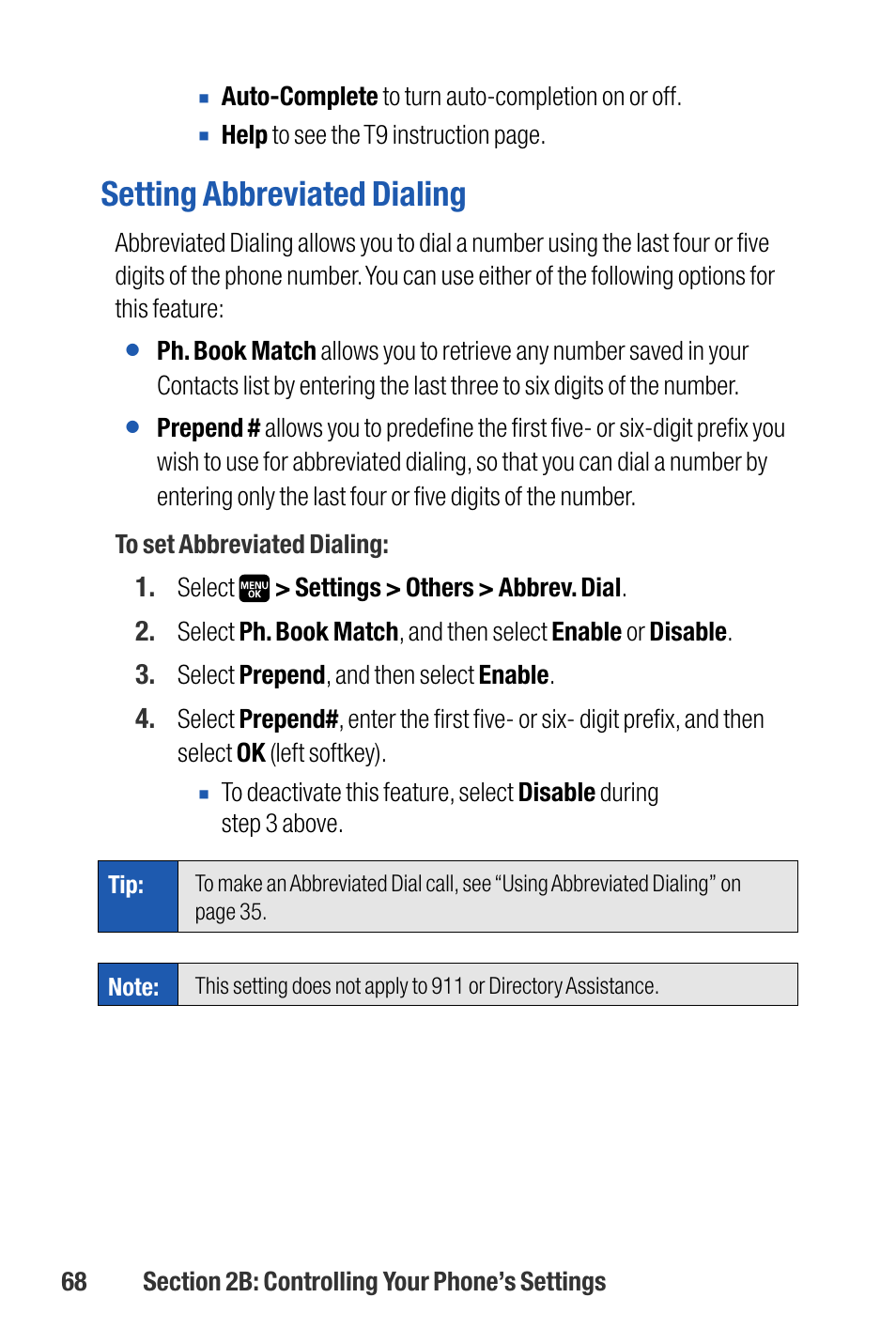 Setting abbreviated dialing | Sanyo M1 User Manual | Page 84 / 284