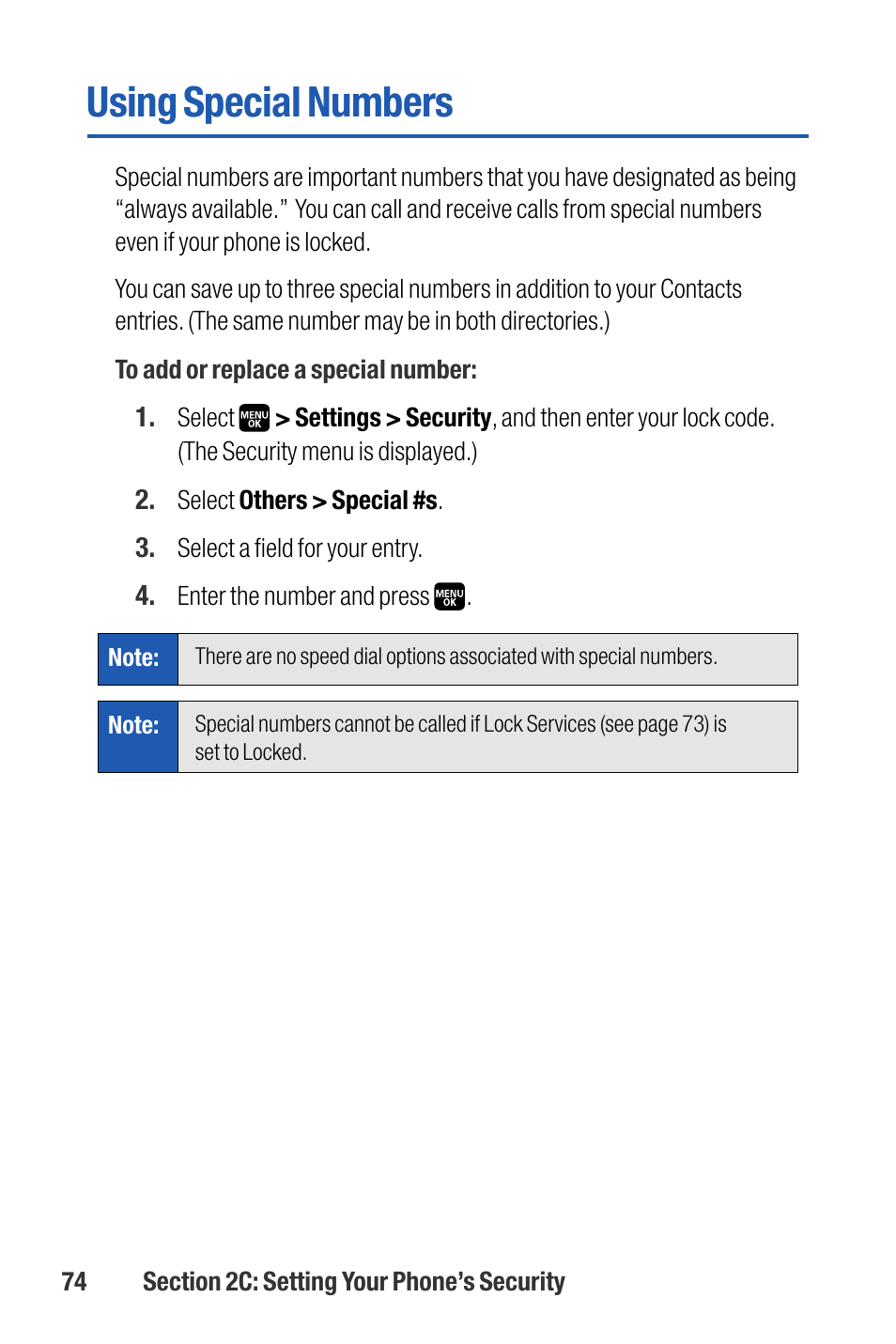 Using special numbers | Sanyo M1 User Manual | Page 90 / 284