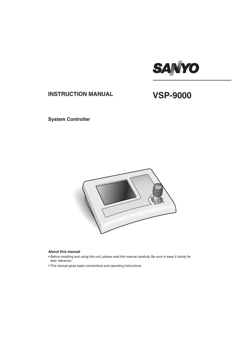 Sanyo VSP-9000 User Manual | 96 pages