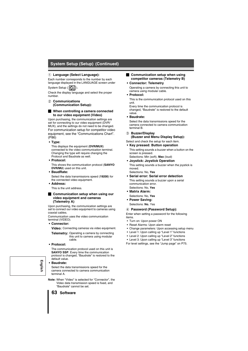 Sanyo VSP-9000 User Manual | Page 64 / 96