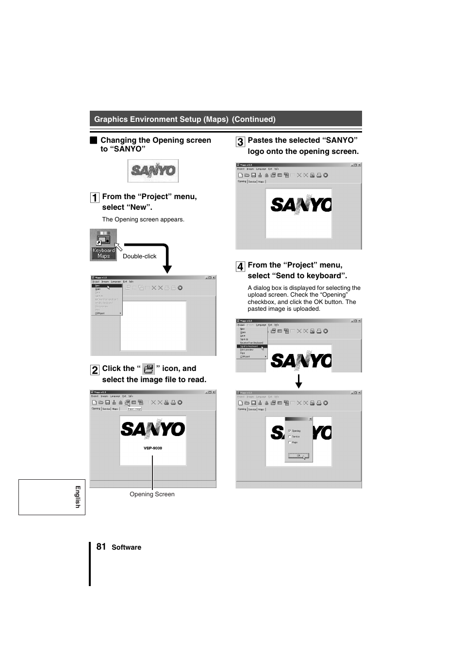 Sanyo VSP-9000 User Manual | Page 82 / 96