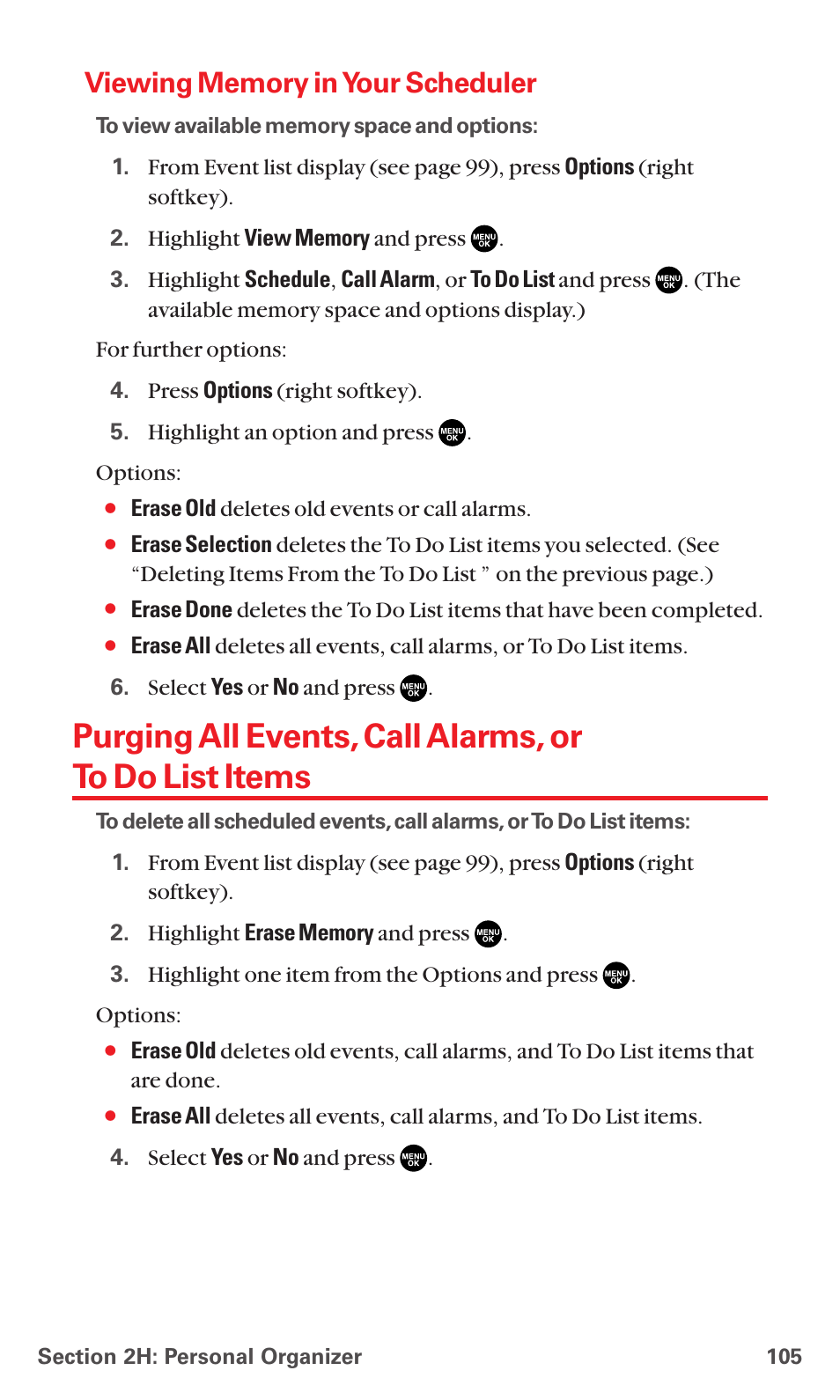 Viewing memory in your scheduler | Sanyo RL7300 User Manual | Page 116 / 252