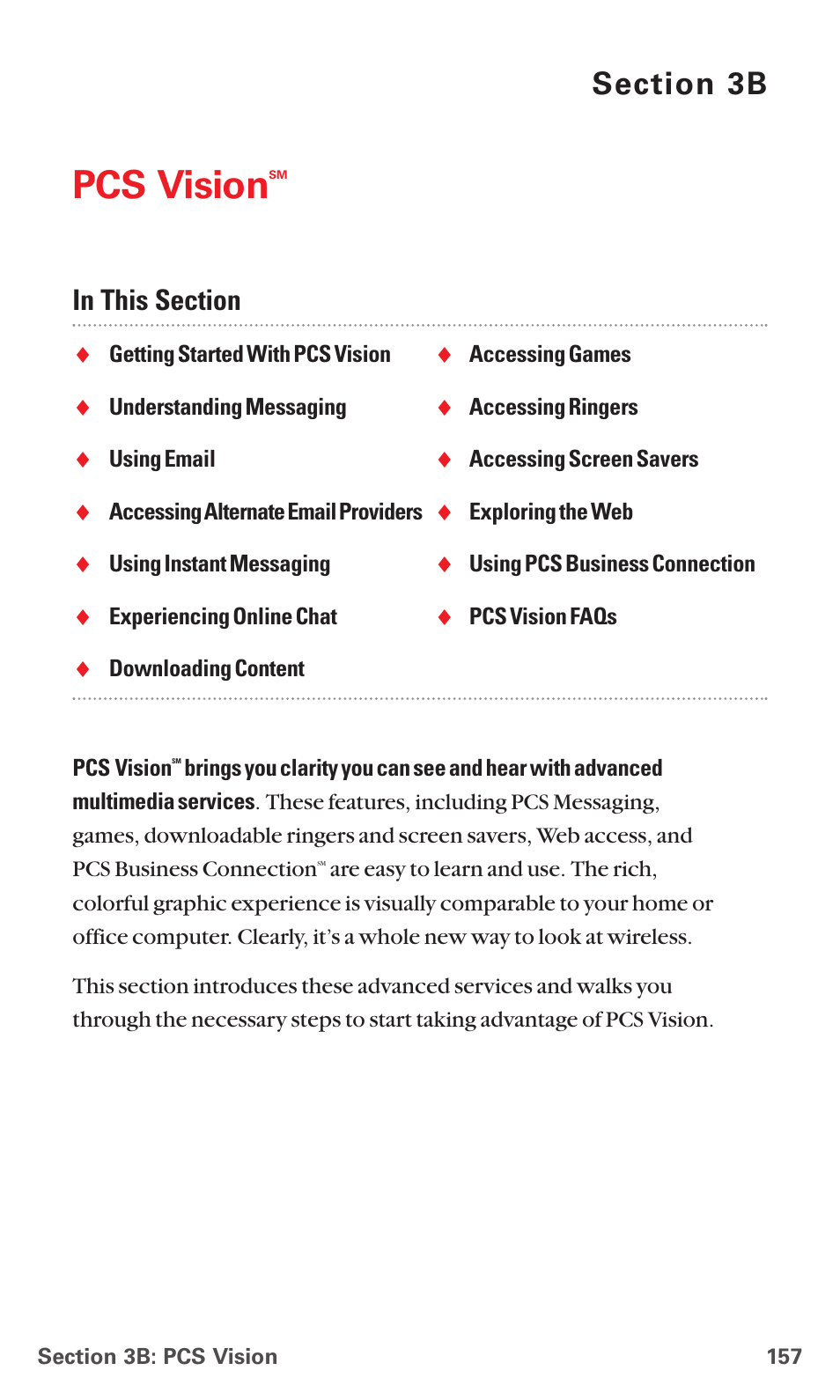 3b.pcs vision, Pcs vision | Sanyo RL7300 User Manual | Page 168 / 252