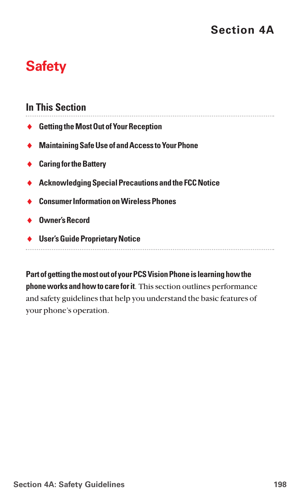 4a. safety, Safety | Sanyo RL7300 User Manual | Page 209 / 252