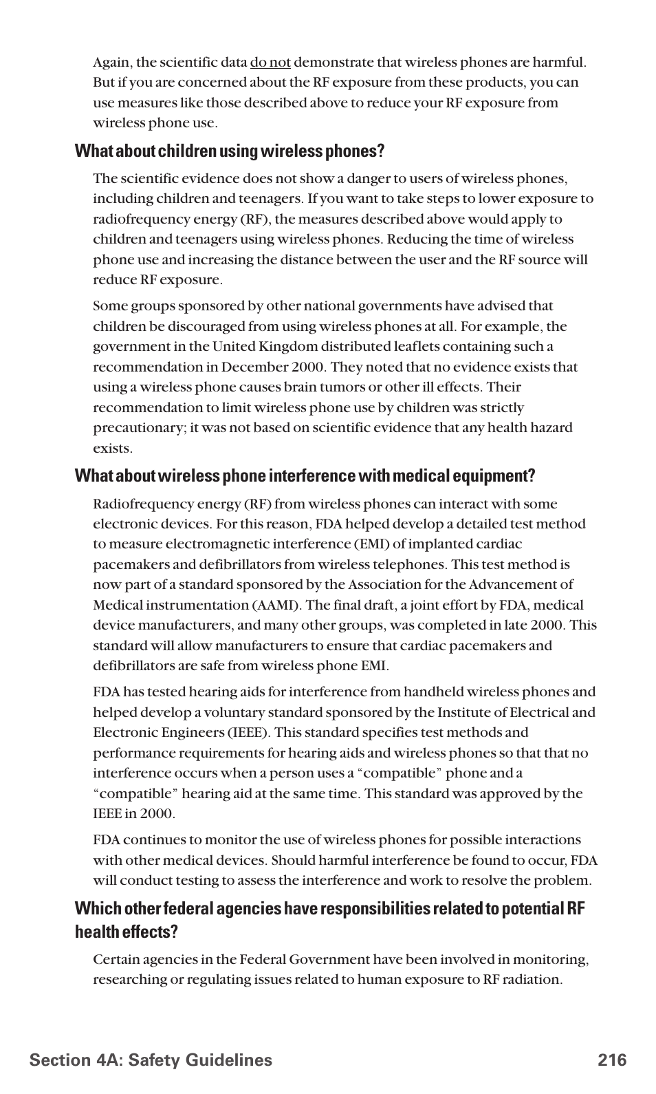 What about children using wireless phones | Sanyo RL7300 User Manual | Page 227 / 252
