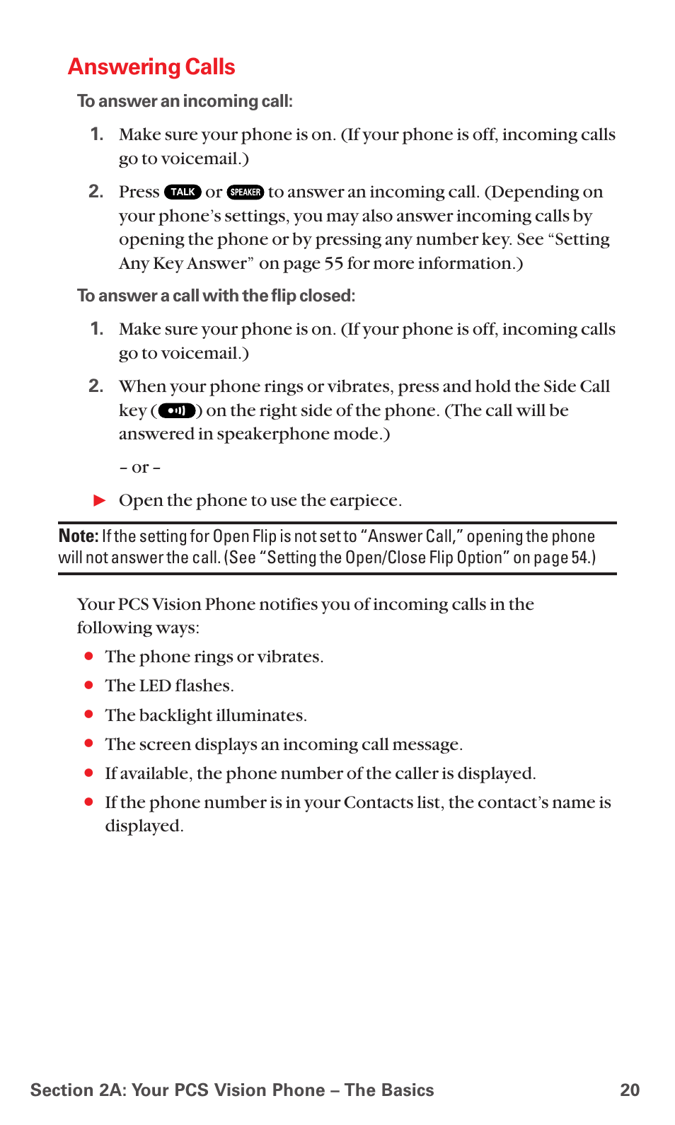 Answering calls | Sanyo RL7300 User Manual | Page 31 / 252