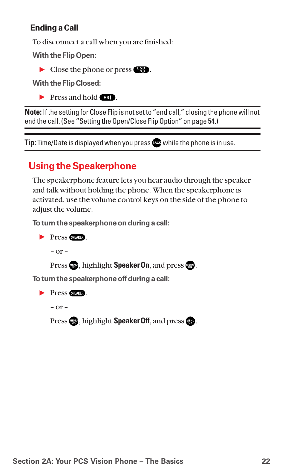 Using the speakerphone | Sanyo RL7300 User Manual | Page 33 / 252