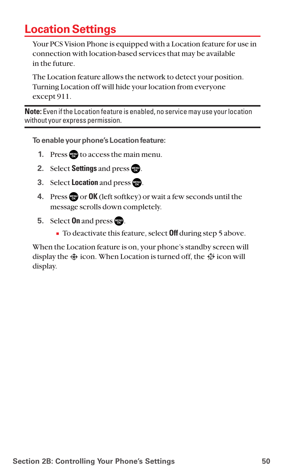 Location settings | Sanyo RL7300 User Manual | Page 61 / 252