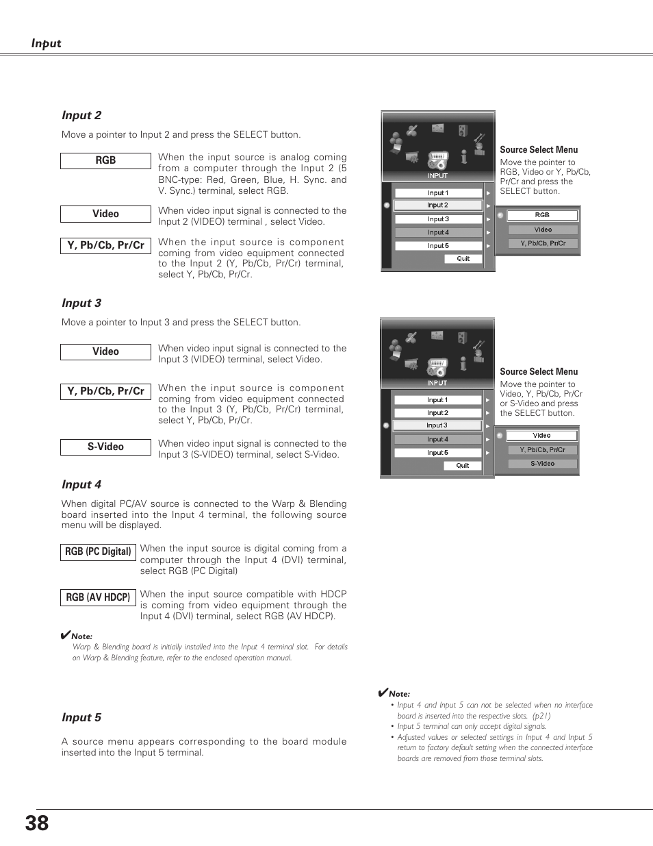 Sanyo PLC-EF60 User Manual | Page 38 / 84