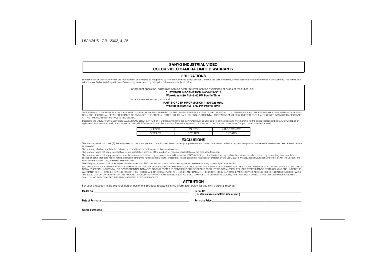 Sanyo VCC-ZM300 User Manual | Page 56 / 57
