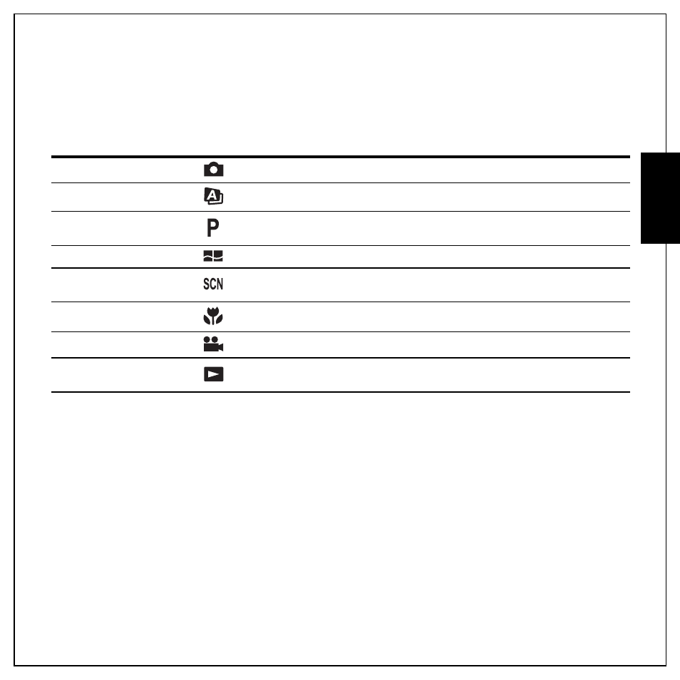 The mode dial, Eng lish the mode dial | Sanyo VPC E1292 User Manual | Page 19 / 73