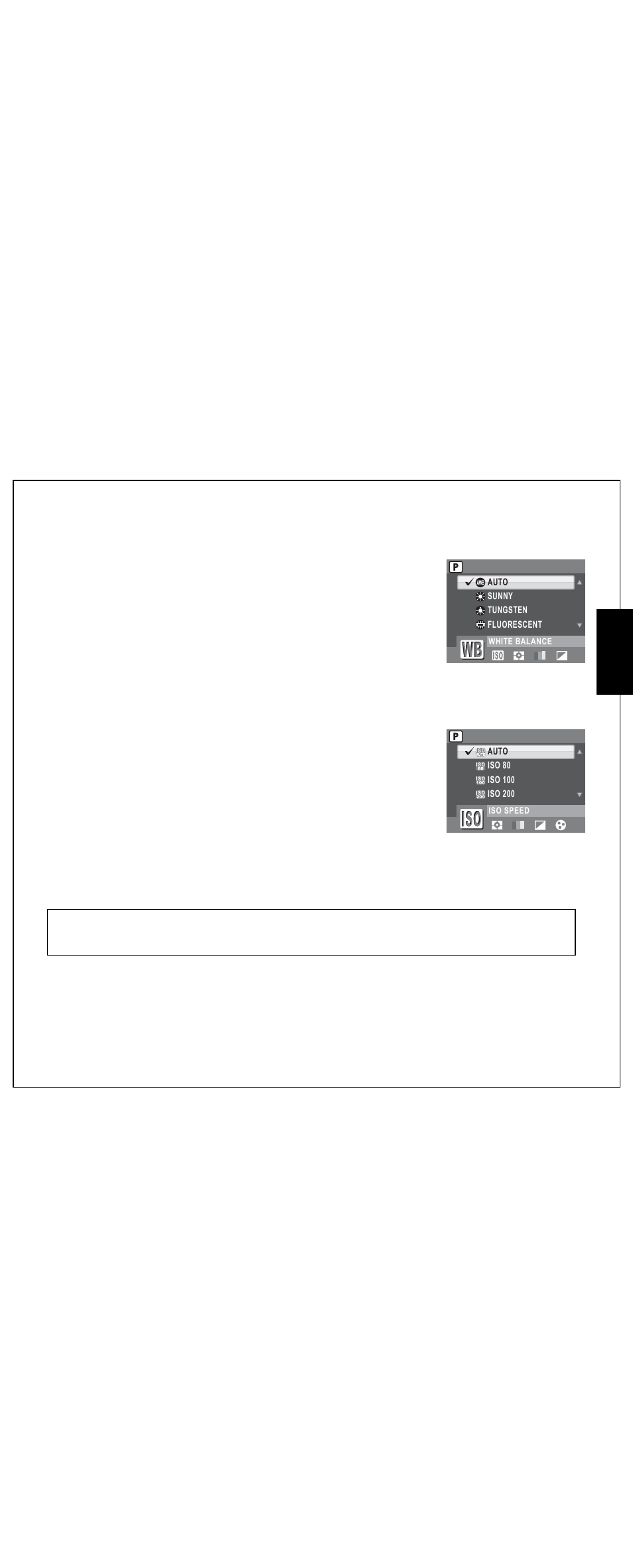 White balance, Iso speed, White balance iso speed | Eng lish | Sanyo VPC E1292 User Manual | Page 41 / 73