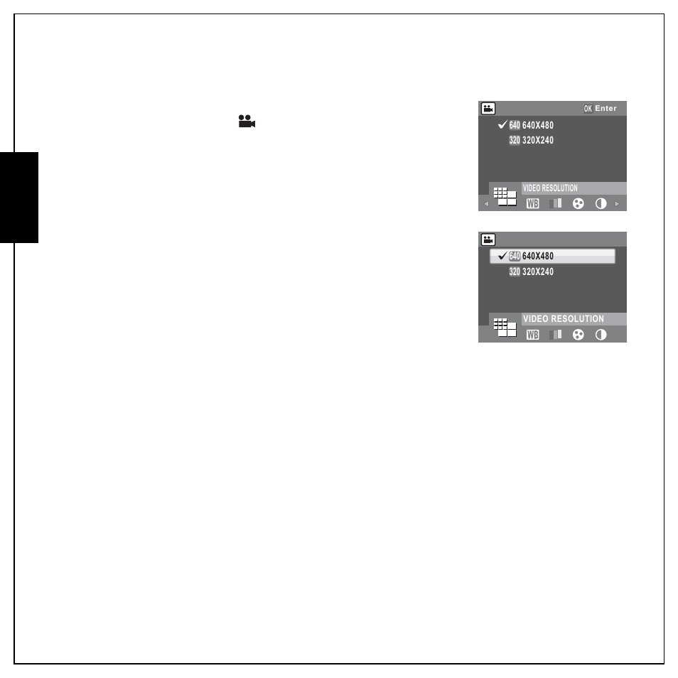 Video capture menu, Video resolution, White balance | Color, Saturation, Contrast, Setup, English video capture menu | Sanyo VPC E1292 User Manual | Page 44 / 73