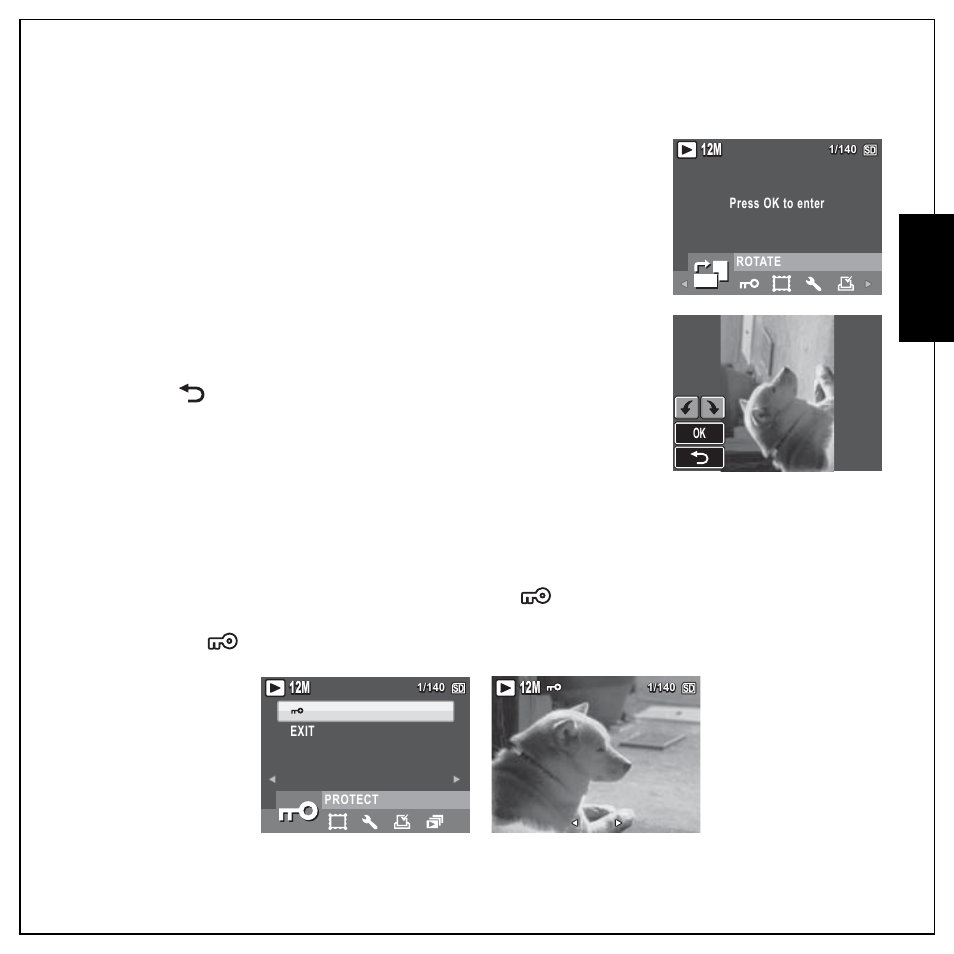 Rotate, Protect, Rotate protect | Eng lish | Sanyo VPC E1292 User Manual | Page 51 / 73