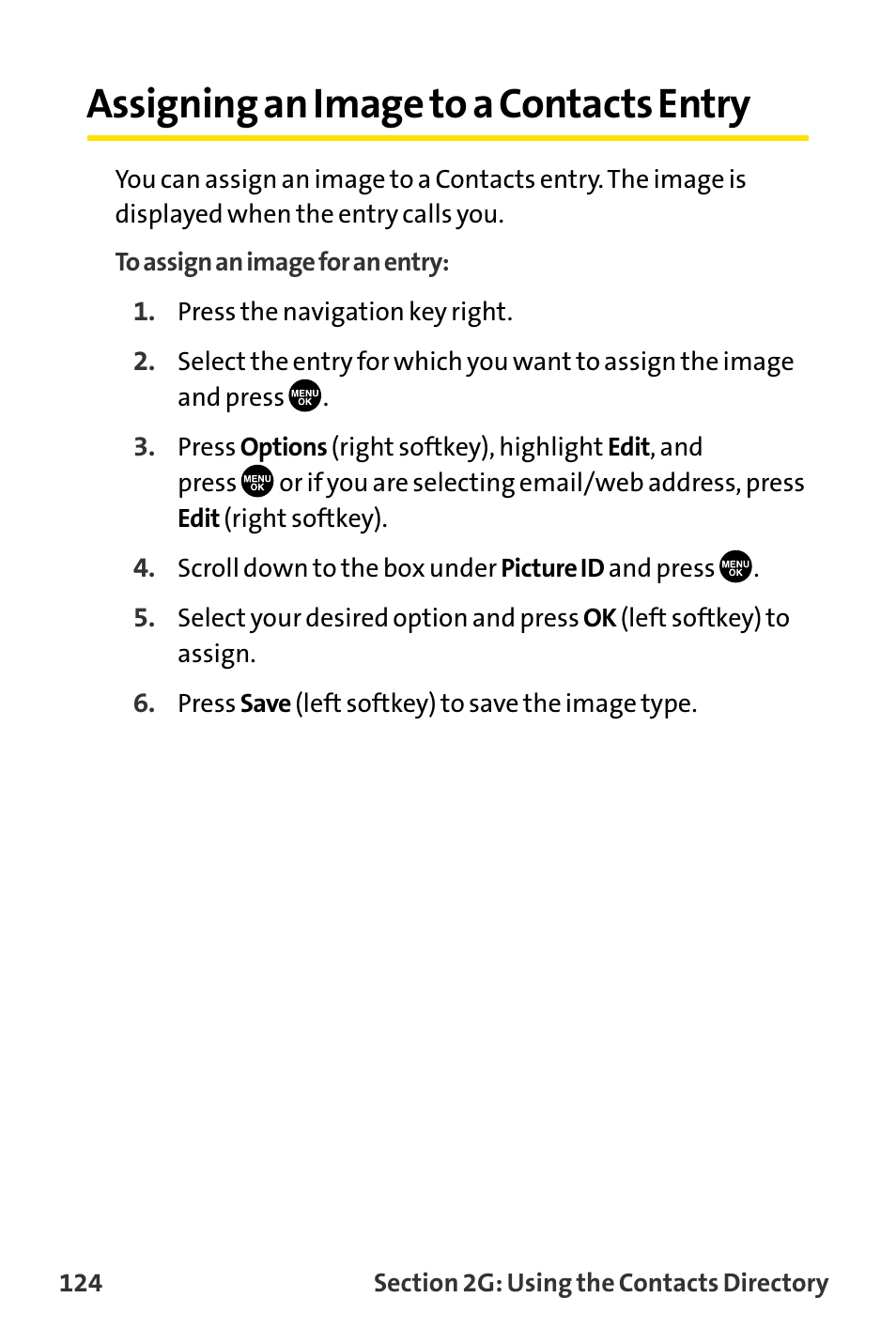 Assigning an image to a cont, Assigning an image to a contacts entry | Sanyo MM-8300 User Manual | Page 134 / 324
