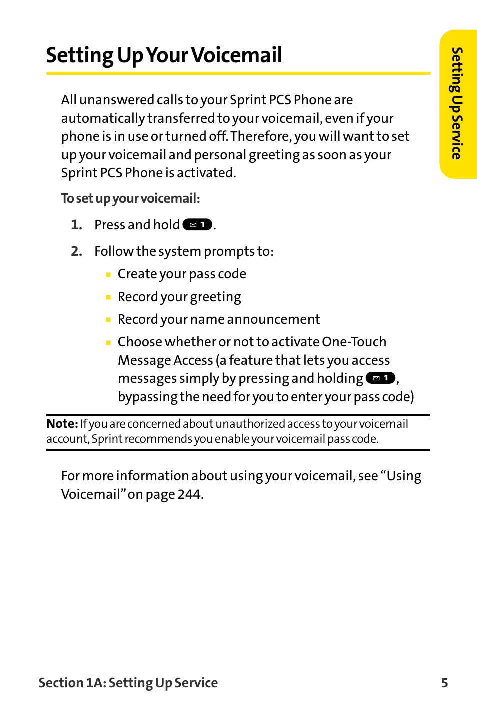 Setting up your voicemail, Setting upyour voicemail | Sanyo MM-8300 User Manual | Page 15 / 324