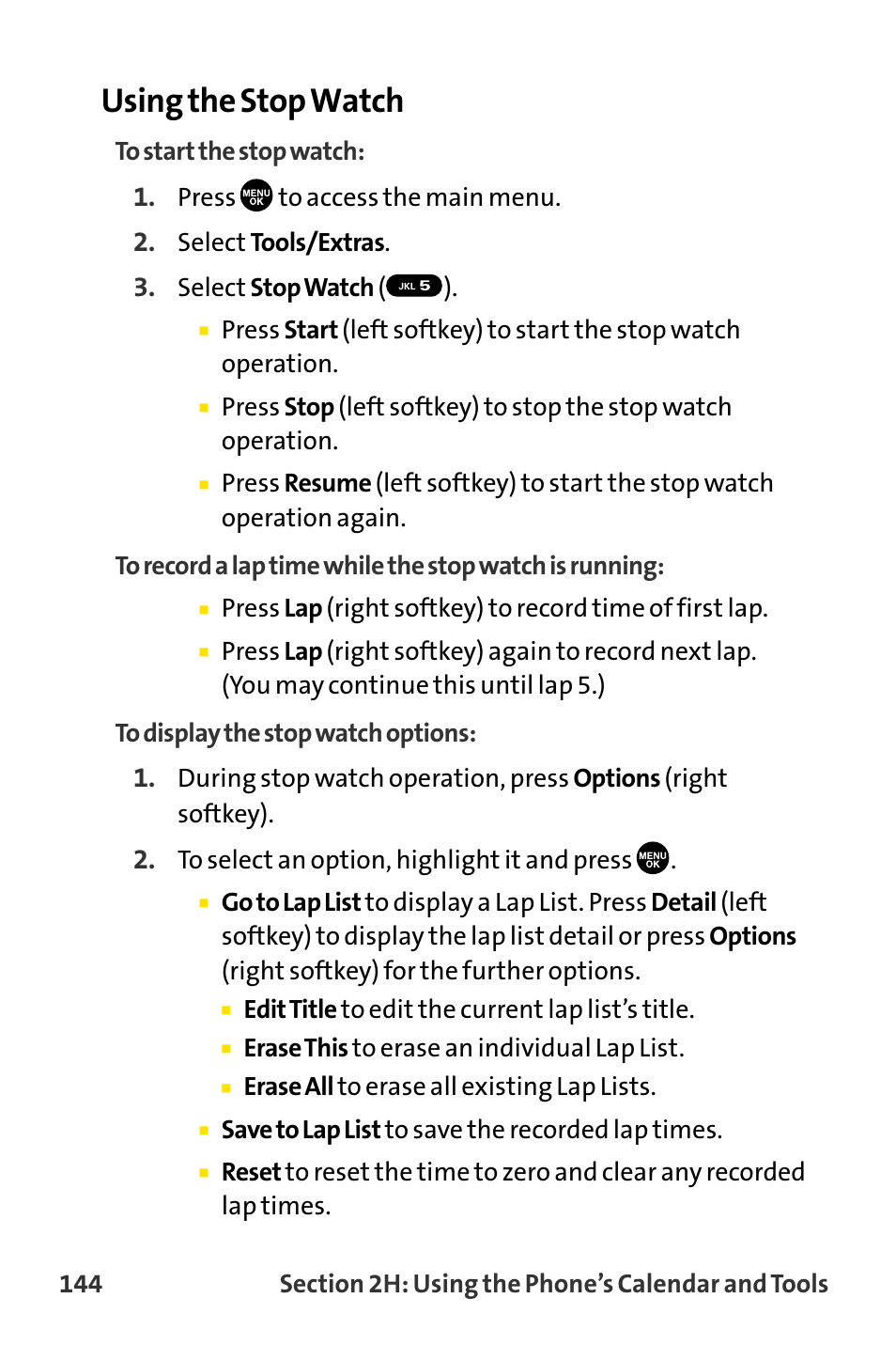 Using the stop watch | Sanyo MM-8300 User Manual | Page 154 / 324
