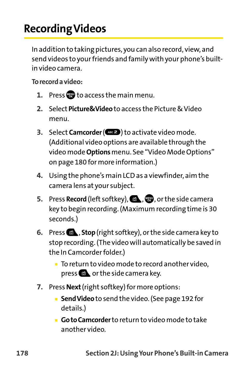 Recording videos | Sanyo MM-8300 User Manual | Page 188 / 324