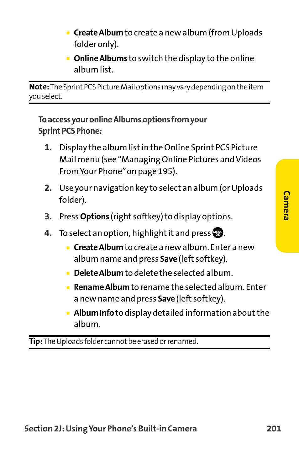 Camer a | Sanyo MM-8300 User Manual | Page 211 / 324