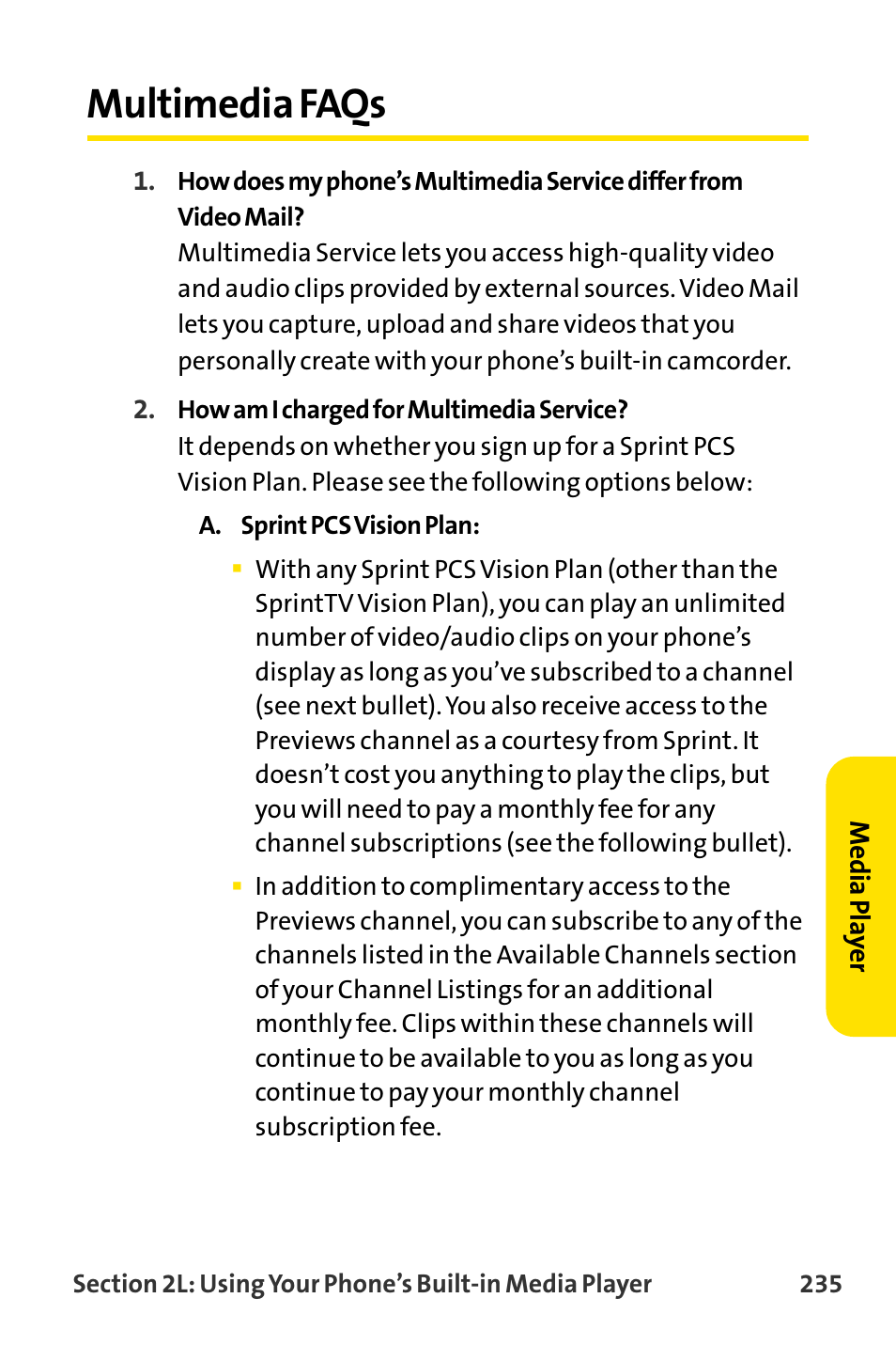 Multimedia faqs | Sanyo MM-8300 User Manual | Page 245 / 324