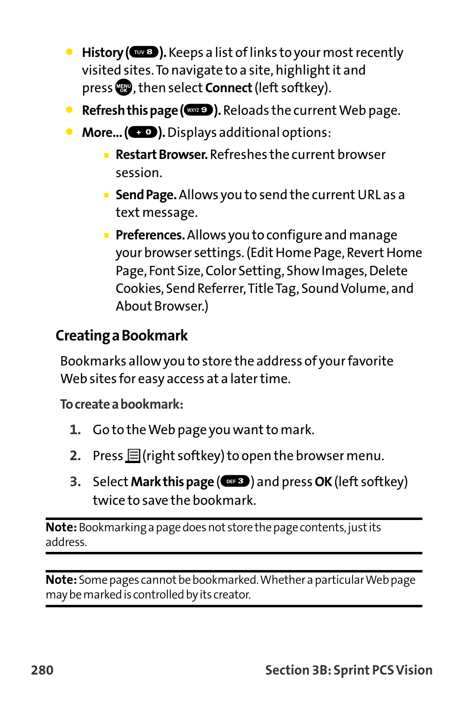 Creating a bookmark | Sanyo MM-8300 User Manual | Page 290 / 324