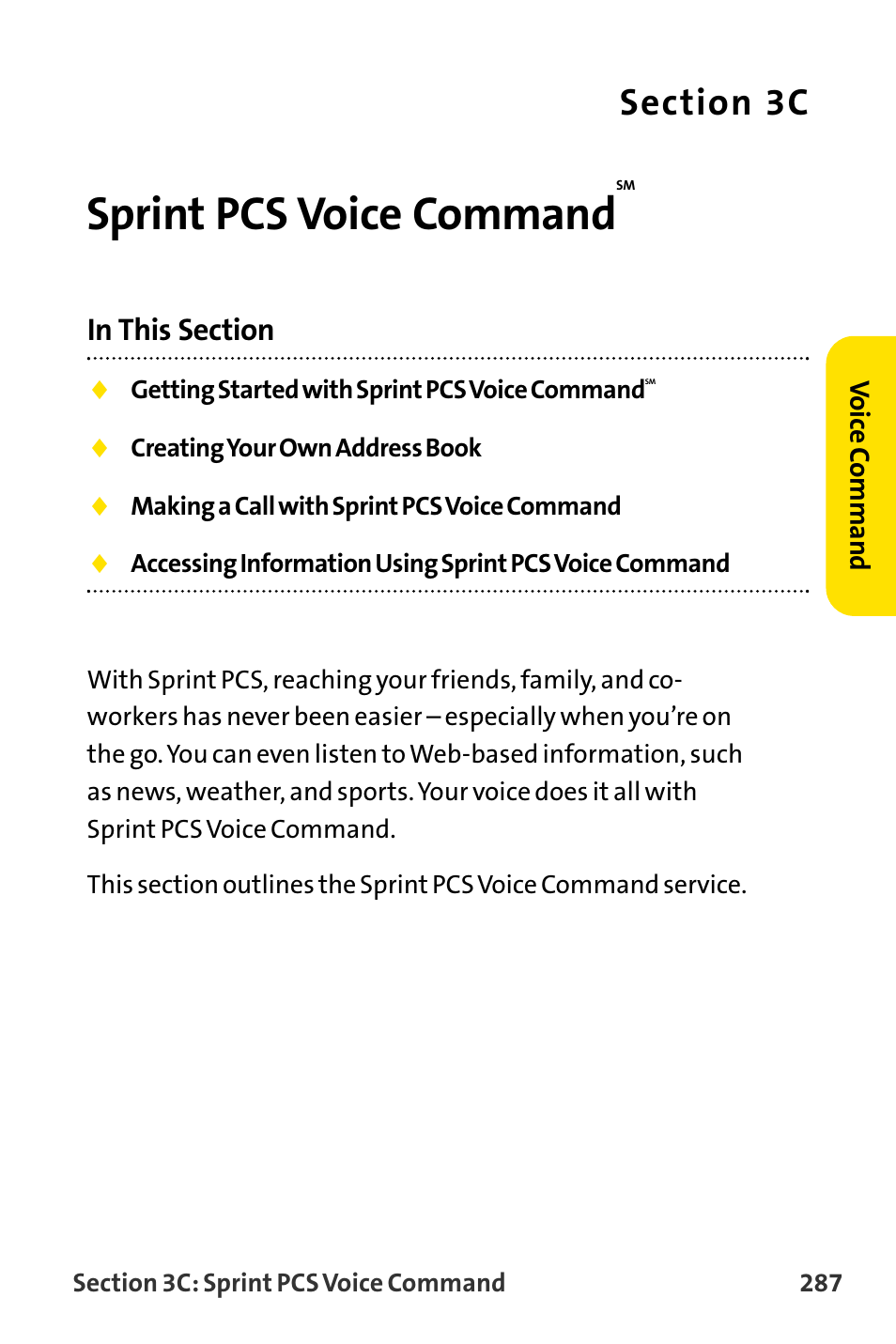 Sprint pcs voice command | Sanyo MM-8300 User Manual | Page 297 / 324