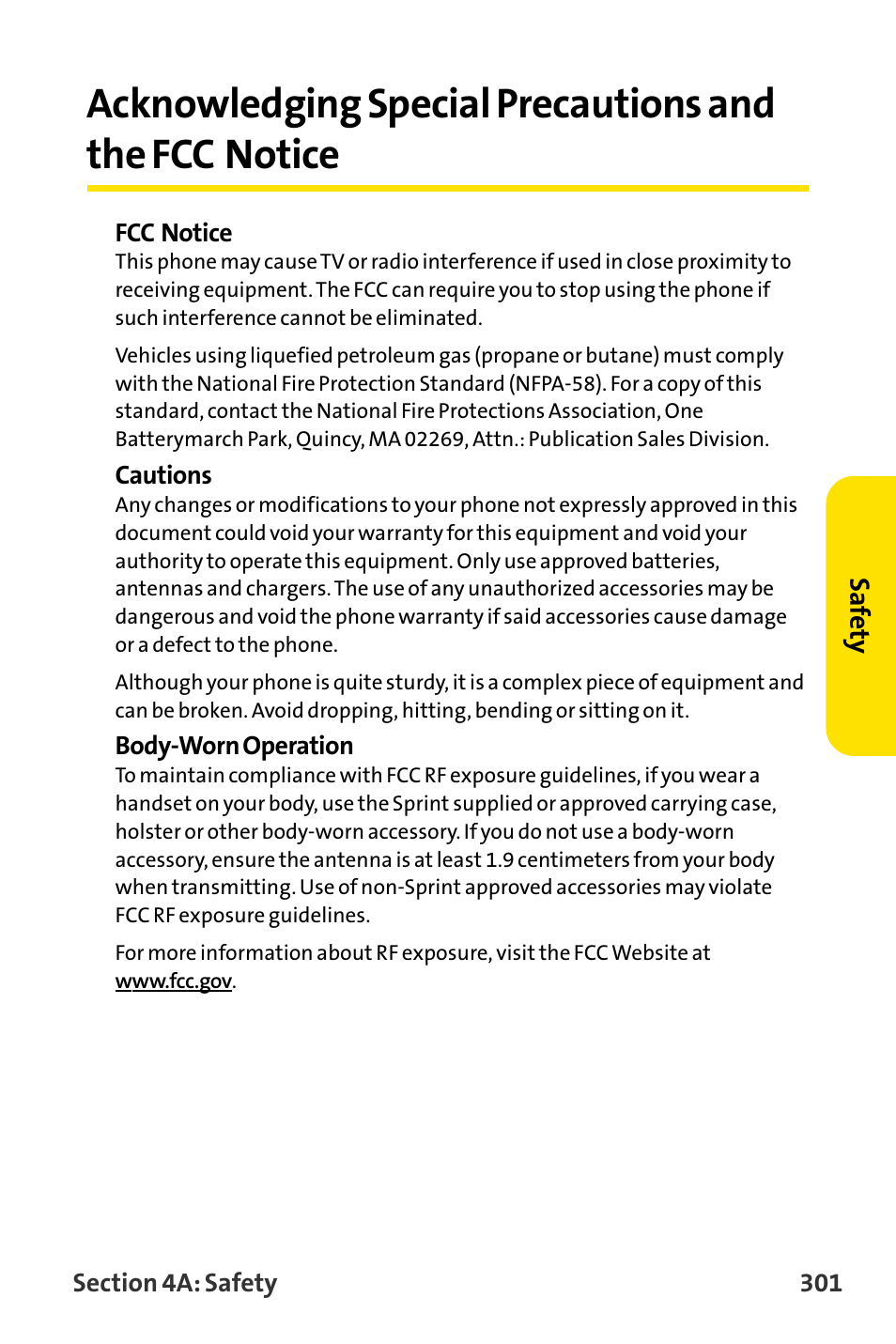 Acknowledging special precau | Sanyo MM-8300 User Manual | Page 311 / 324