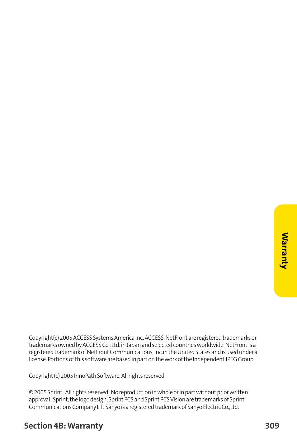 Warr an ty | Sanyo MM-8300 User Manual | Page 319 / 324