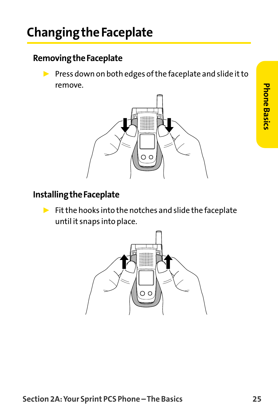 Changing the faceplate | Sanyo MM-8300 User Manual | Page 35 / 324
