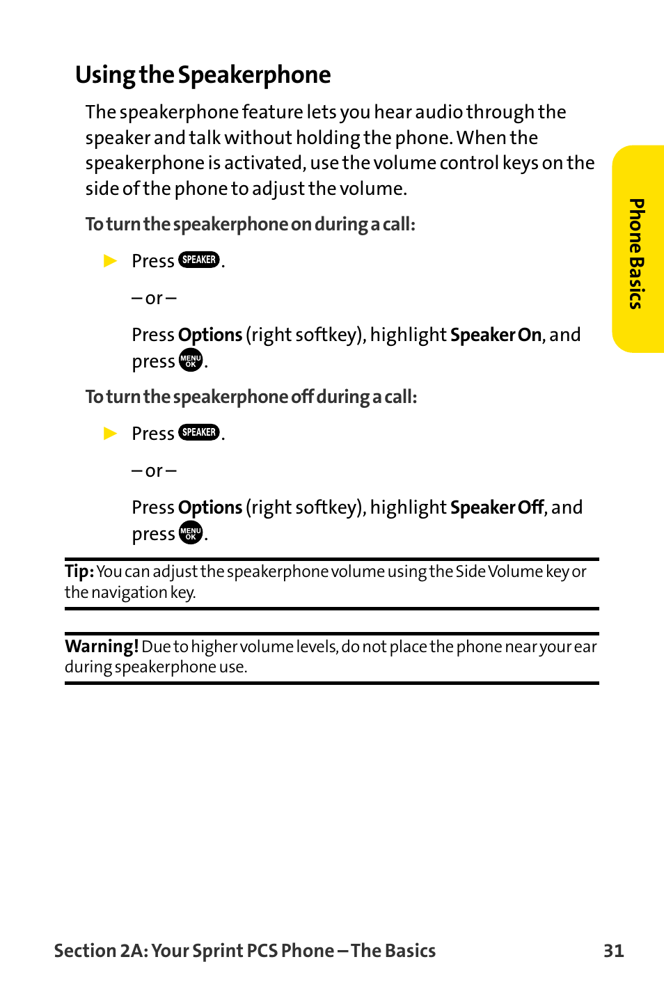 Using the speakerphone | Sanyo MM-8300 User Manual | Page 41 / 324