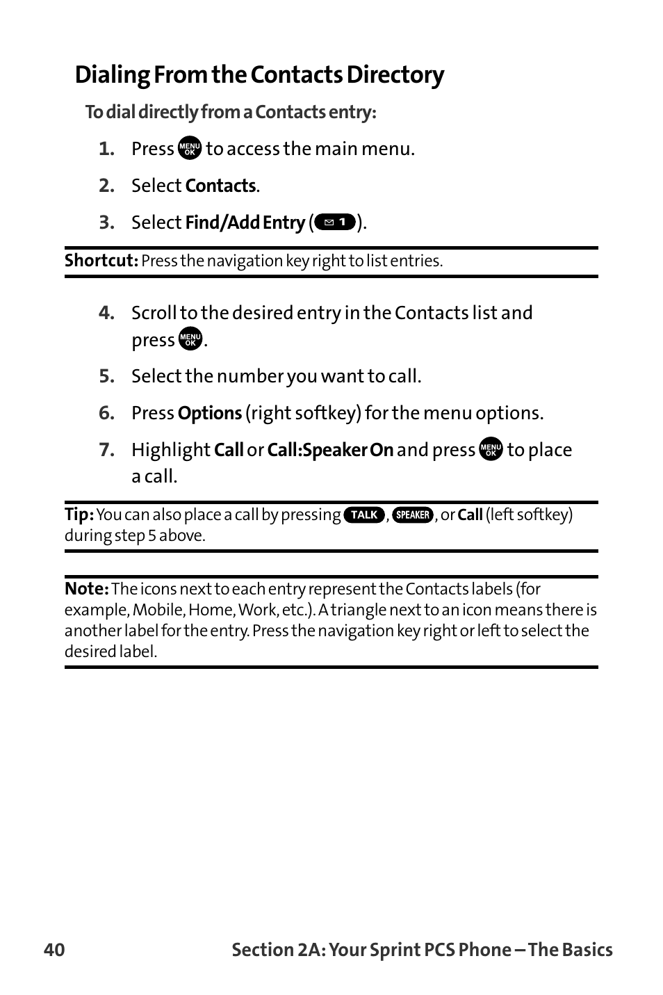 Dialing from the contacts directory | Sanyo MM-8300 User Manual | Page 50 / 324