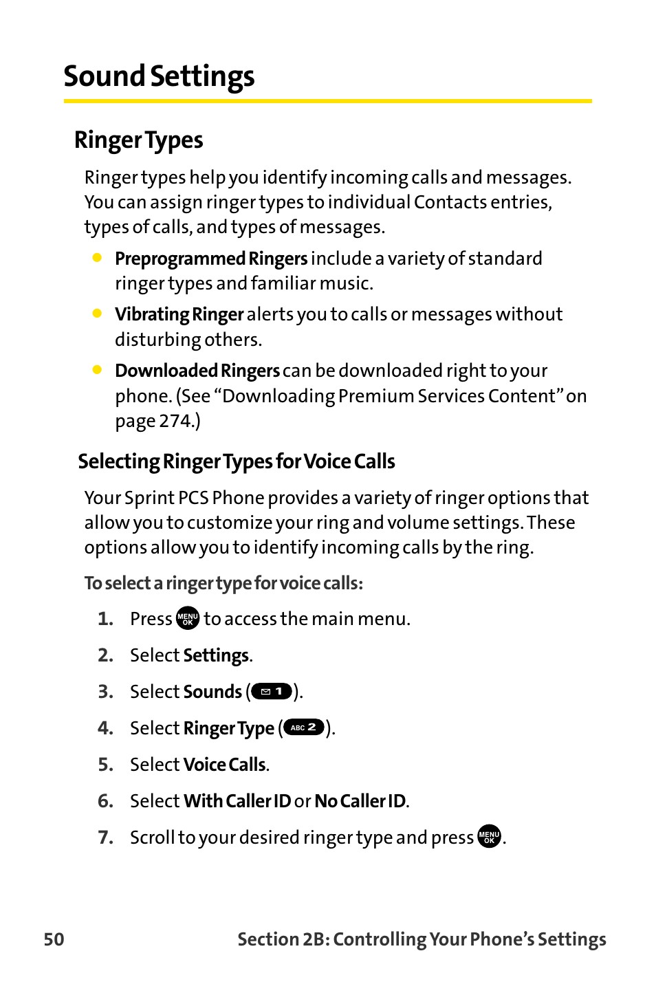 Sound settings, Ringer types | Sanyo MM-8300 User Manual | Page 60 / 324