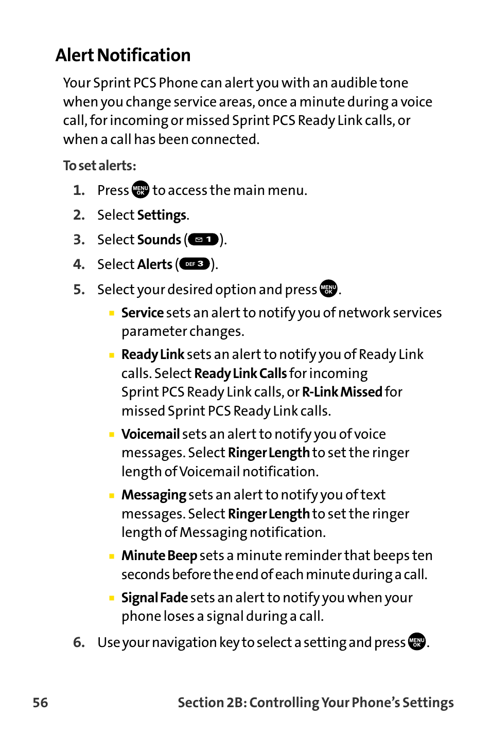 Alert notification | Sanyo MM-8300 User Manual | Page 66 / 324