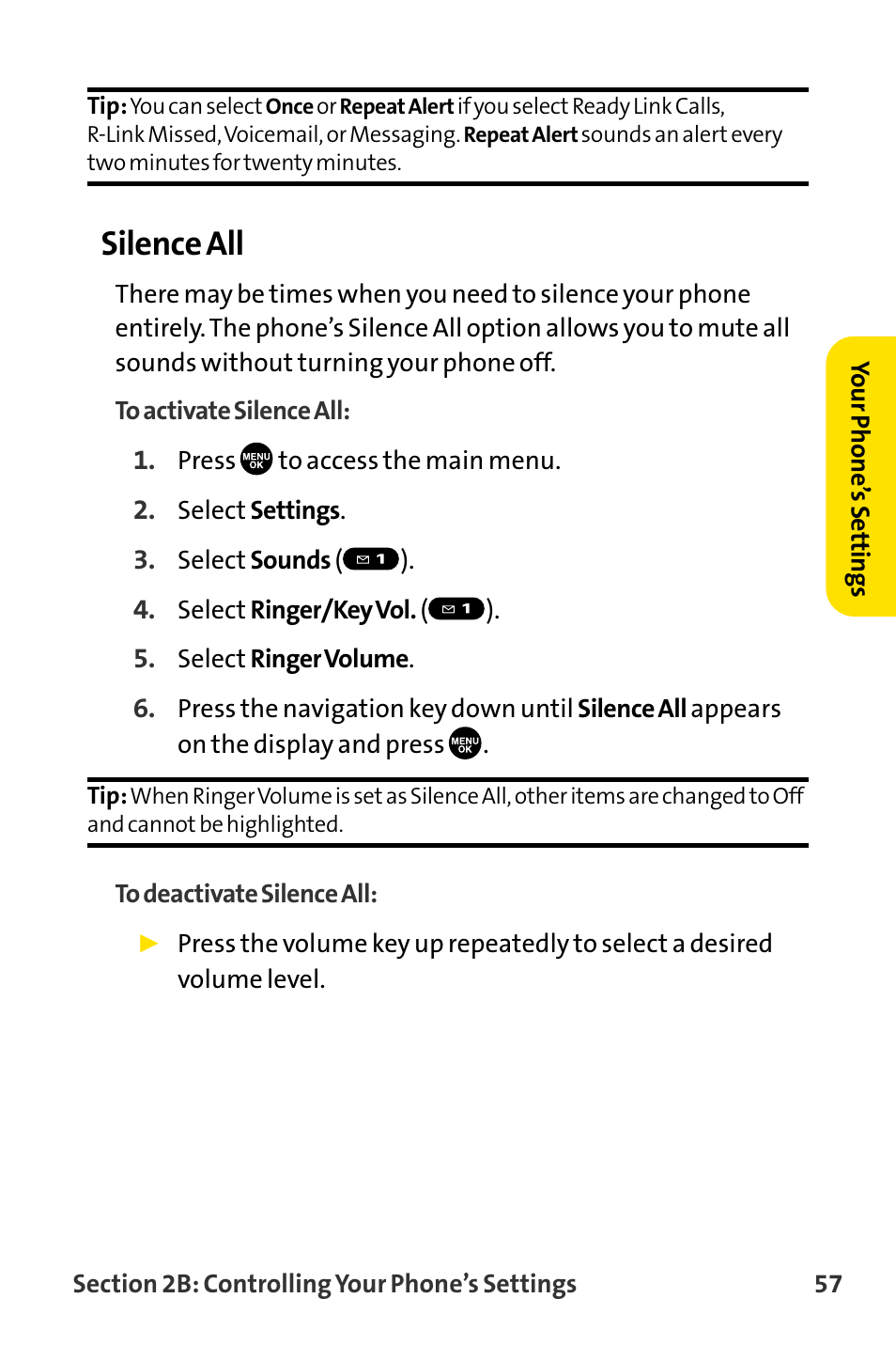 Silence all | Sanyo MM-8300 User Manual | Page 67 / 324