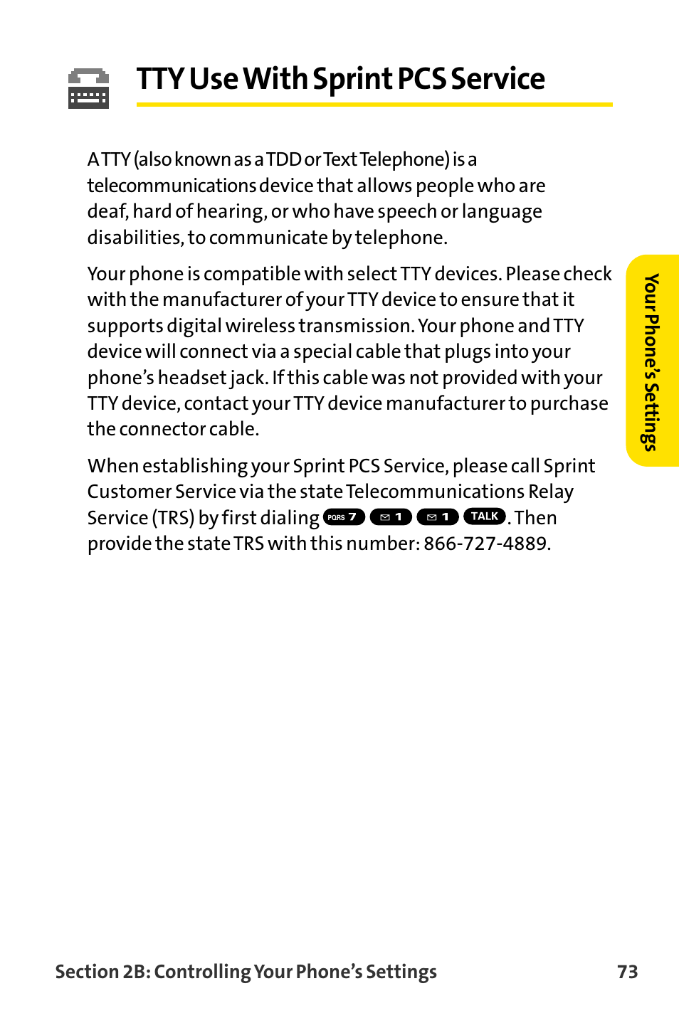 Tty use with sprint pcs service, Tty usewith sprint pcs service | Sanyo MM-8300 User Manual | Page 83 / 324