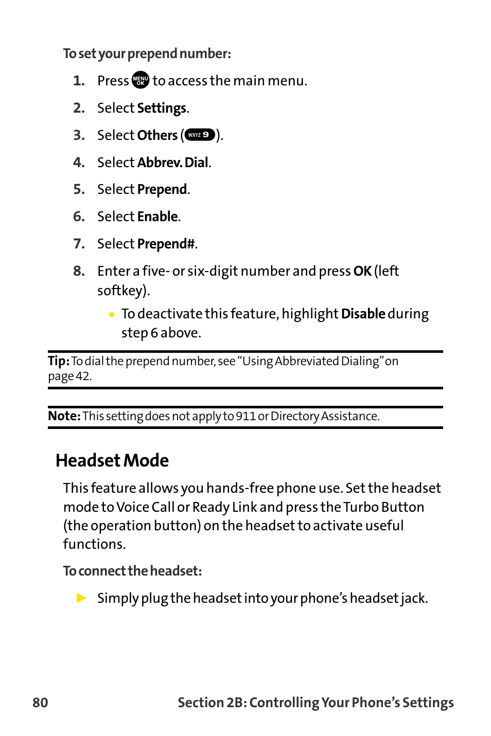 Headset mode | Sanyo MM-8300 User Manual | Page 90 / 324