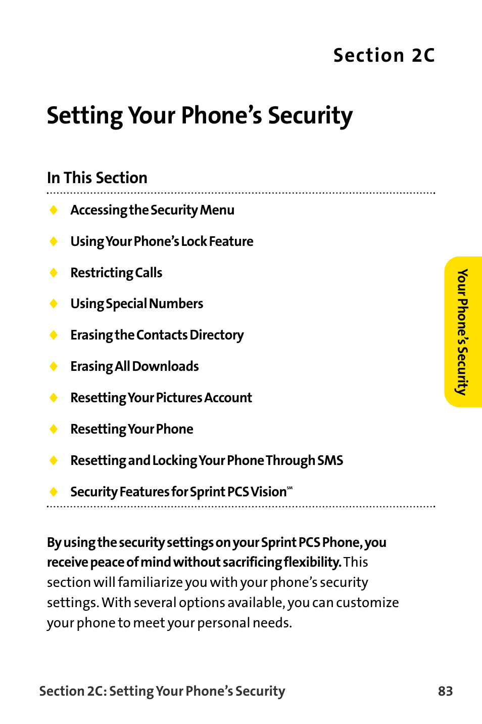 Setting your phone’s security | Sanyo MM-8300 User Manual | Page 93 / 324