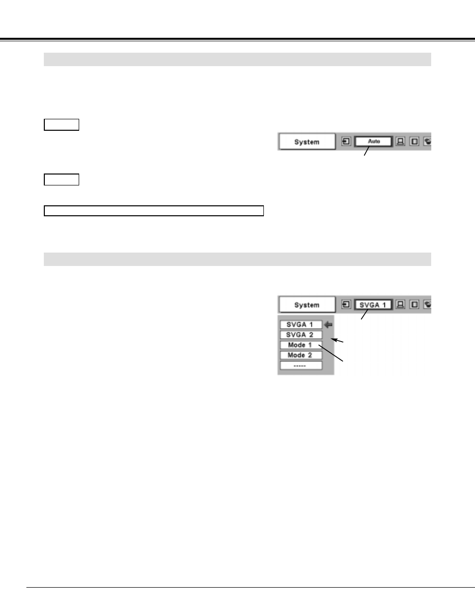 Computer input, Select computer system manually, Automatic multi-scan system | Sanyo PLC-XF30NL User Manual | Page 26 / 52